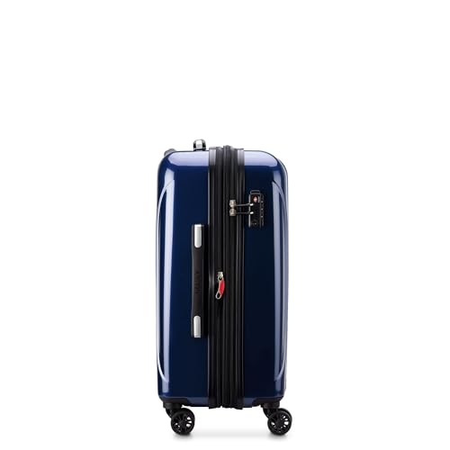 DELSEY PARIS Helium Aero Hardside Expandable Luggage with Spinner Wheels, Blue Cobalt, Carry-On Plus 21 Inch