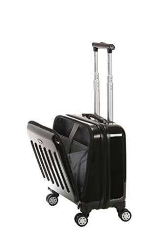 Rockland Revolution Hardside Rolling Computer Case, Carry-On, Black