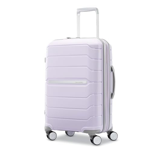 Samsonite Freeform Hardside Carry-On Luggage with Spinner Wheels - Hardshell Suitcase - TSA, Airline-Approved - Expandable Hard Shell, Smooth Rolling Wheels for Lightweight Travel - Lilac