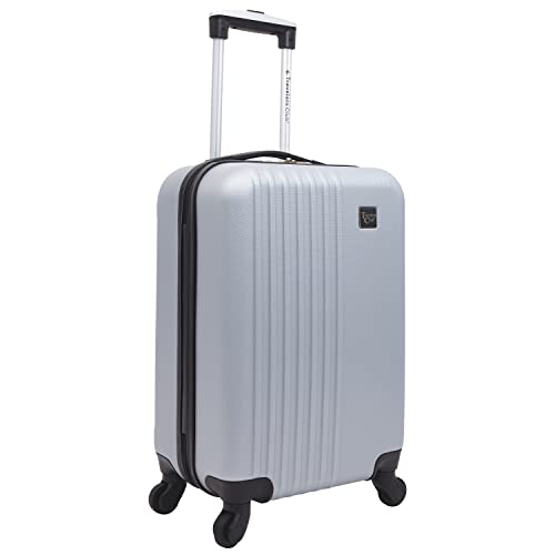 Travelers Club Cosmo Luggage, Silver-20, 20-Inch