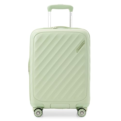 Traveler's Choice Elm 21" Carry-on Expandable Spinner Luggage Set - Set - Glossy Mint