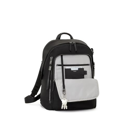 TUMI - Voyageur Halsey Backpack - Travel Backpack - For Business, Fashion, Commute - Holds Up to 14" Screens - Black & Gunmetal