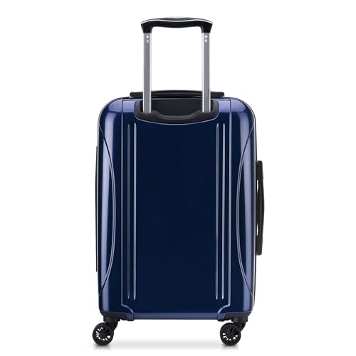DELSEY PARIS Helium Aero Hardside Expandable Luggage with Spinner Wheels, Blue Cobalt, Carry-On Plus 21 Inch