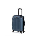 Kenneth Cole REACTION Renegade Luggage Expandable 8-Wheel Spinner Lightweight Hardside Suitcase, Granite Blue, 20-Inch Carry On