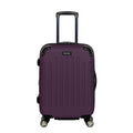 Kenneth Cole REACTION Renegade Luggage Expandable 8-Wheel Spinner Lightweight Hardside Suitcase, Midnight Plum, 20-Inch Carry On