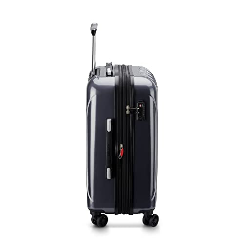 DELSEY PARIS Helium Aero Hardside Expandable Luggage with Spinner Wheels, Titanium, Carry-On Plus 21 Inch
