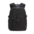Amazon Basics Travel Laptop Backpack with Multiple Pockets and Compartments for 17 in / 43.1 cm Laptop, Water Resistant, Spacious with Padded Shoulder Straps, Black
