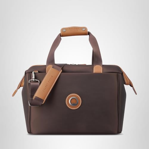 DELSEY PARIS Chatelet 2.0 - Small Weekender - Travel Duffle Bag - Carry On Duffle bag with Laptop Compartment and Shoes Pocket – Lightweight Travel Bag, Chocolate Brown
