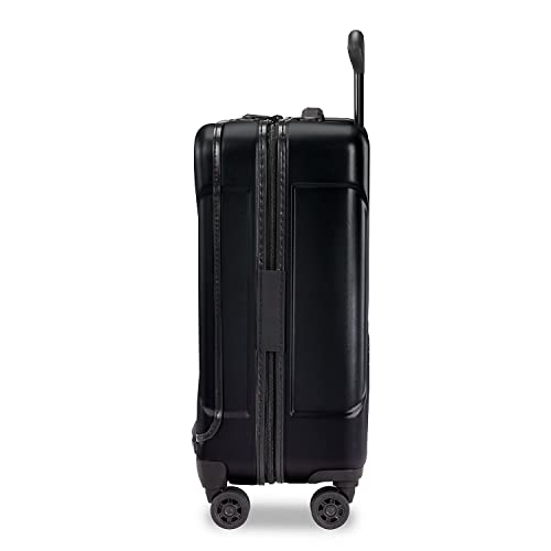 Briggs & Riley Domestic 22" Carry On Spinner - Luggage for Travel, Suitcases with Wheels, Hardside Rolling Bag for Men & Women, Self-Repairing Zipper - Torq Collection, Stealth Black