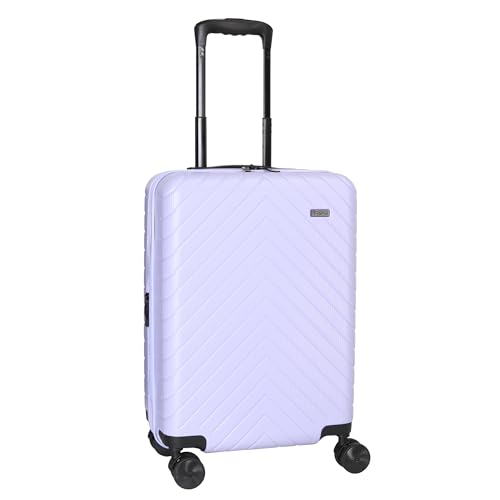 TRIPS RIDGELINE 20-Inch Carry-On Lightweight Durable Hardside 8-Wheel Spinner Cabin Size Luggage, Lavender