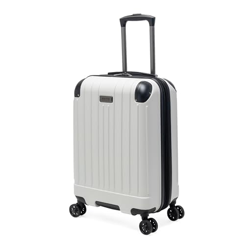 Kenneth Cole Reaction Flying Axis 20" Hardside Expandable 8-Wheel Spinner Carry-On Suitcase, Coconut White