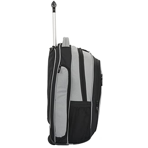 Wrangler Travel Duffel or Backpack Dobson Set, Charcoal, 19" Rolling Backpack