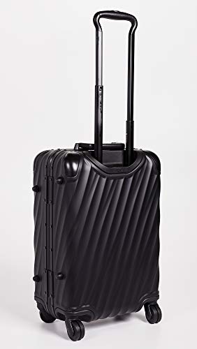 TUMI Men's 19 Degree Aluminum International Carry On Suitcase, Matte Black, One Size