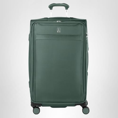 Travelpro VersaPack+ Lightweight Softside Expandable Carry on Luggage, 8 Spinner, TSA Lock, Carry On 21-Inch, Desert Sage Green