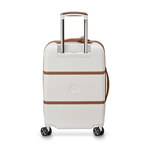 DELSEY PARIS Chatelet Air 2.0 - Hardside Carry on Plus 20 Inch - 360° Spinner Wheels - TSA Lock - USB Port - Lightweight Polycarbonate Travel Suitcase, Angora