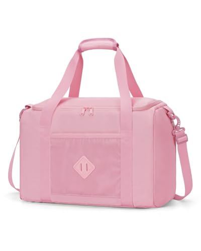 WANDF For Frontier Airlines Personal Item Bag 18x14x8, Travel Duffel Bags with Wet Pockets, Lightweight Carry on Weekender Overnight Duffle for Women (Pink)