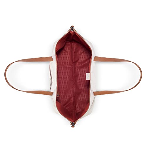 DELSEY PARIS Chatelet Air 2.0 Tote Bag, Soft Travel Tote, Recycled Fabric, Vegan Leather Trim, Trolley Compatible, Angora
