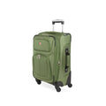 SWISSGEAR Sion Carry-On Spinner Luggage, Softside Expandable, Lightweight Suitcase, Evergreen, 22.75-Inch