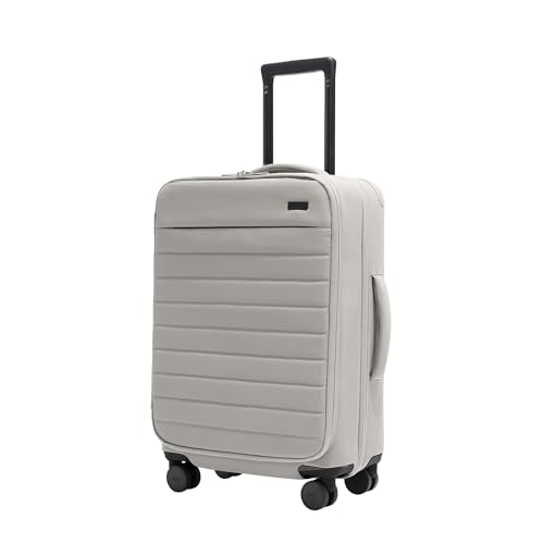 Away Bigger Carry-On Luggage - 23-Inch Lightweight, Expandable Softside Suitcase with 360° Spinner Wheels, Interior Compression System, TSA-Accepted Lock - Cloud Gray