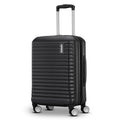 American Tourister Stratum 3.0 Carry-On Spinner, Airline Approved, Durable Hardside Luggage, Expands 1.5", RightHeight™ Adjustable Handle, Black