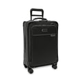 Briggs & Riley Essential 22" Carry On Expandable Spinner - Luggage for Travel, Suitcases with Wheels, Softside Rolling Bag for Men & Women, Self-Repairing Zipper - Baseline Collection, Black