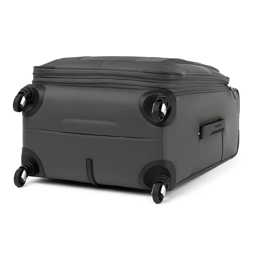 Travelpro Maxlite 5 Softside 2pc Set Expandable Carry On Luggage with 4 Spinner Wheels/Soft Underseat Tote, Lightweight Suitcase, Men and Women, Shadow Grey