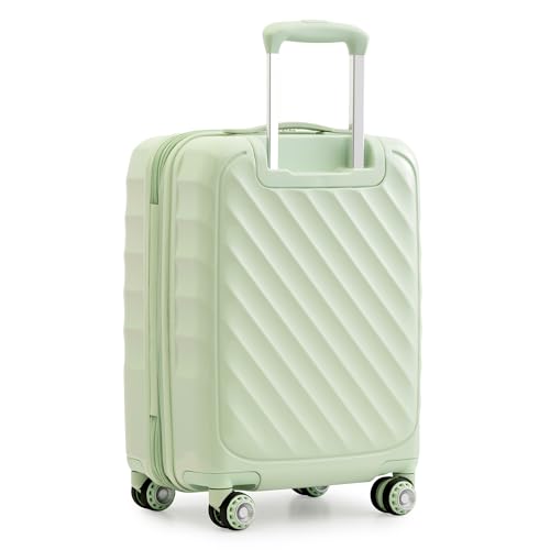 Traveler's Choice Elm 21" Carry-on Expandable Spinner Luggage Set - Set - Glossy Mint