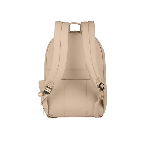 Kenneth Cole REACTION Logan Classic Neoprene Laptop Travel Work Backpack Bag, Light Taupe