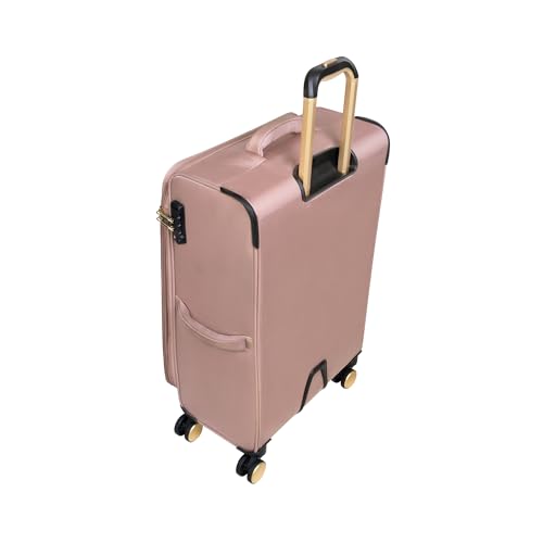 It Luggage Glimmering 22" Softside Carry-On 8 Wheel Expandable Spinner, Mink Gold