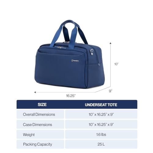Travelpro Versapack + Lightweight Underseat Travel Tote Bag — Estate Blue