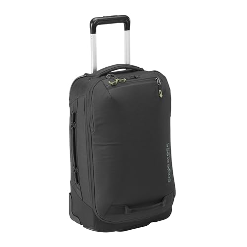 Eagle Creek Expanse 2-Wheel 21.25" Convertible International Carry-On Luggage – Backpack Straps – Durable, Water-Resistant, Lightweight – Travel-Ready Suitcase – Midnight Black