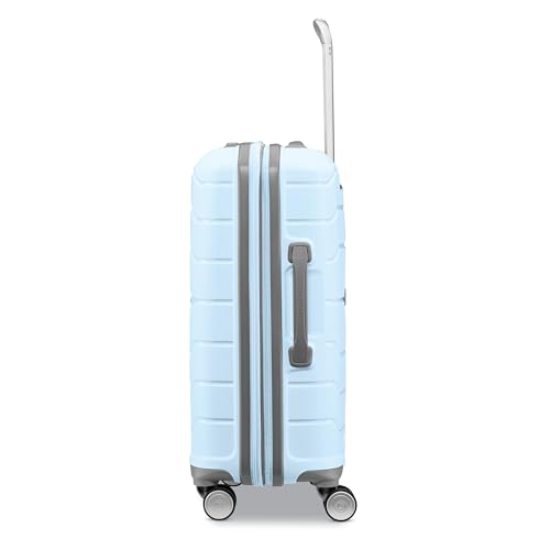 Samsonite Freeform Hardside Carry-On Luggage with Spinner Wheels - Hardshell Suitcase - TSA, Airline-Approved - Expandable Hard Shell, Smooth Rolling Wheels for Lightweight Travel - Sky Blue