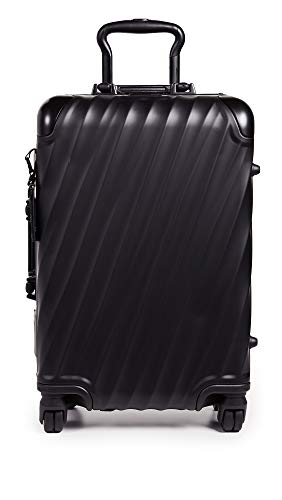TUMI Men's 19 Degree Aluminum International Carry On Suitcase, Matte Black, One Size