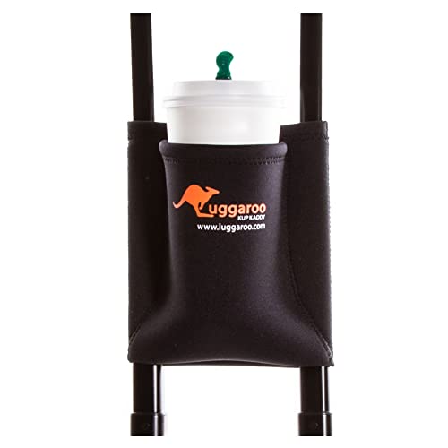 Luggaroo Kup Kaddy - The Original Premium Carry On Luggage Cup Holder - Travel Accessory for Air Travelers - Securely Transport Coffee to Go Cups, Plastic or Glass Bottles, Cans, Snacks, Smartphones