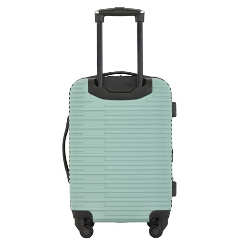 kensie Women's Hillsboro Luggage & Travel Bags Set, Green Granite, 20" Carry-On