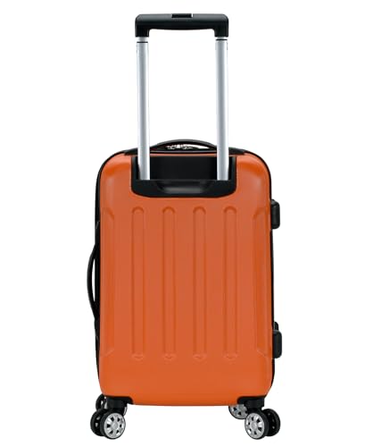 Rockland London Hardside Spinner Wheel Luggage, Carry-On 20", Orange