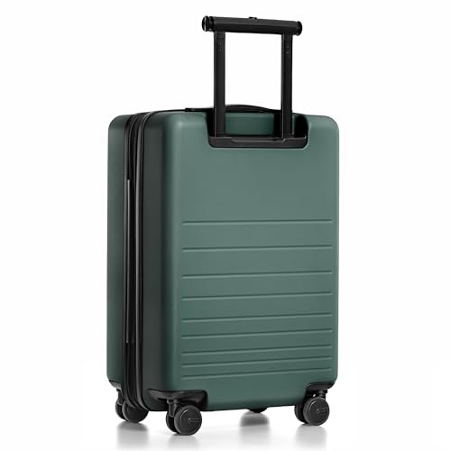 Traveler's Choice Markham Hardside Expandable Luggage with Double Spinner Wheels, Carry-On 21-Inch Suitcase, TSA Lock, 21-Inch, Green