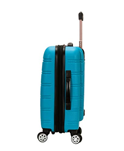 Rockland Melbourne Hardside Expandable Spinner Wheel Luggage, Carry-On 20", Turquoise