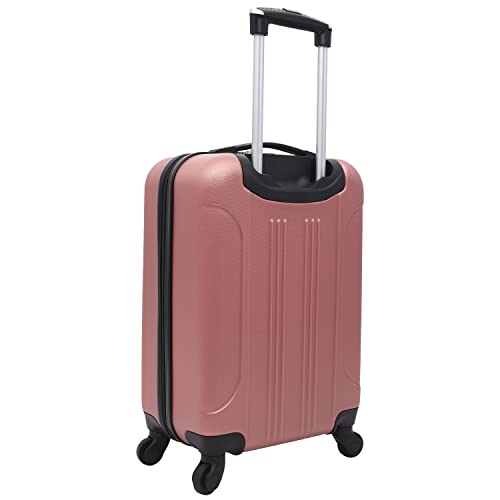 Travelers Club Cosmo Luggage, Rose Gold - 20 Inch, 20-Inch