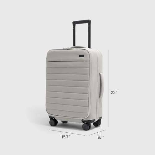 Away Bigger Carry-On Luggage - 23-Inch Lightweight, Expandable Softside Suitcase with 360° Spinner Wheels, Interior Compression System, TSA-Accepted Lock - Cloud Gray