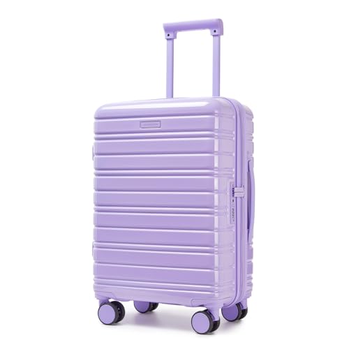 LARVENDER Carry On Luggage 22x14x9 Airline Approved, Suitcases with Wheels