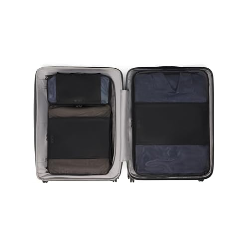TUMI - Ventra Expandable 4-Wheeled Luggage - Men's and Women's Hard Sided Travel Suitcase - 21.8" Expandable Carry-On, Black Texture