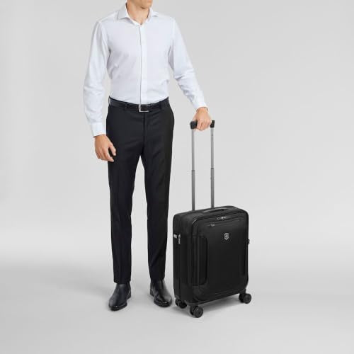 Victorinox Werks Traveler 7.0, Global Carry-On, 8-Wheel Softside Expandable Cabin Case, Black
