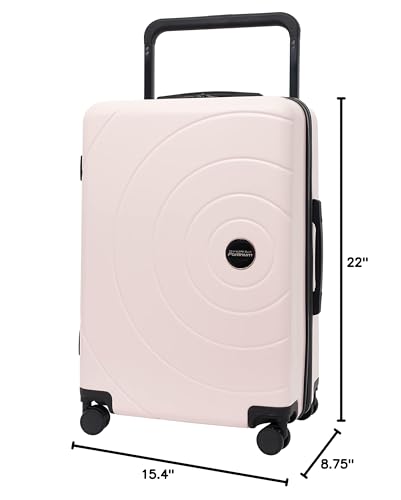 Travelers Club 2PC or 20" Odyssey Luggage Set, Blush, 20" Carry-On