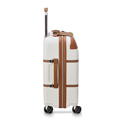 DELSEY PARIS Chatelet Air 2.0 - Hardside Carry on Plus 20 Inch - 360° Spinner Wheels - TSA Lock - USB Port - Lightweight Polycarbonate Travel Suitcase, Angora