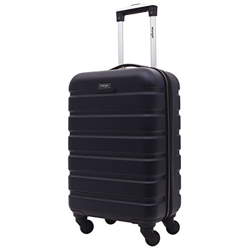 Wrangler 21.5" Spinner Carry-On Luggage, Navy Blue