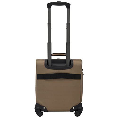 Wrangler 17" Underseat Spinner Carry-On Luggage, Mocha
