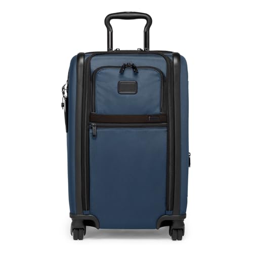 TUMI - Alpha Dual Access Expandable Carry-On Luggage - Zipper Expansion - Durable Ballistic Nylon Lightweight Suitcase -TSA Lock Tracer - Navy