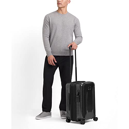 TUMI - Tegra-Lite 4 Wheel Luggage - Highly Durable Suitcase, Flexible Shell, Sleek and Lightweight Men's and Women's Expandable Rolling Bag - Front Pocket Expandable Carry On, Black Graphite