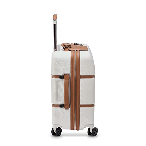 DELSEY PARIS Chatelet Air 2.0 - Hardside Carry-On Luggage 19 Inch - 360° Spinner Wheels - TSA Lock - USB Port - Lightweight Polycarbonate Travel Suitcase, Angora